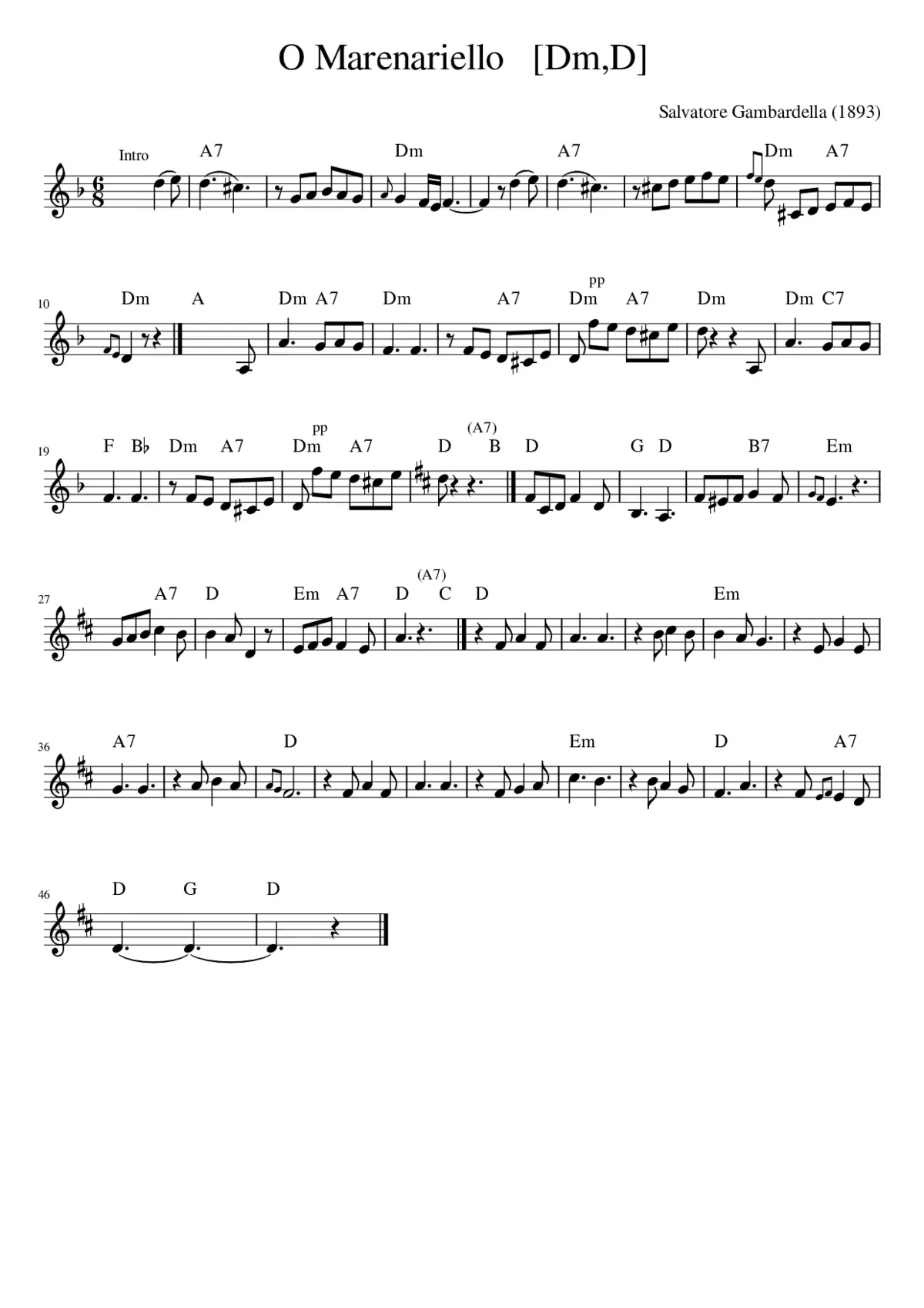 O Marenariello [DmD] - Page 1