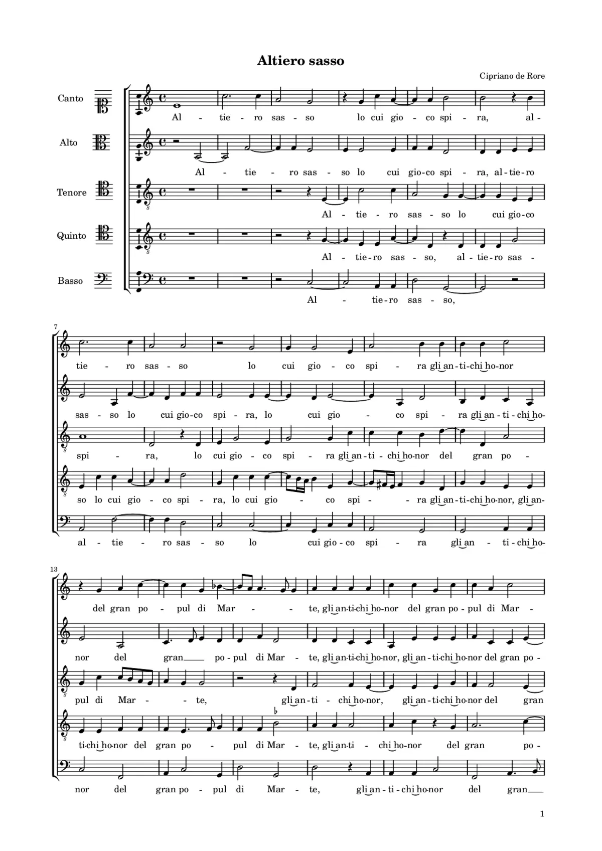 Altiero sasso - Page 1