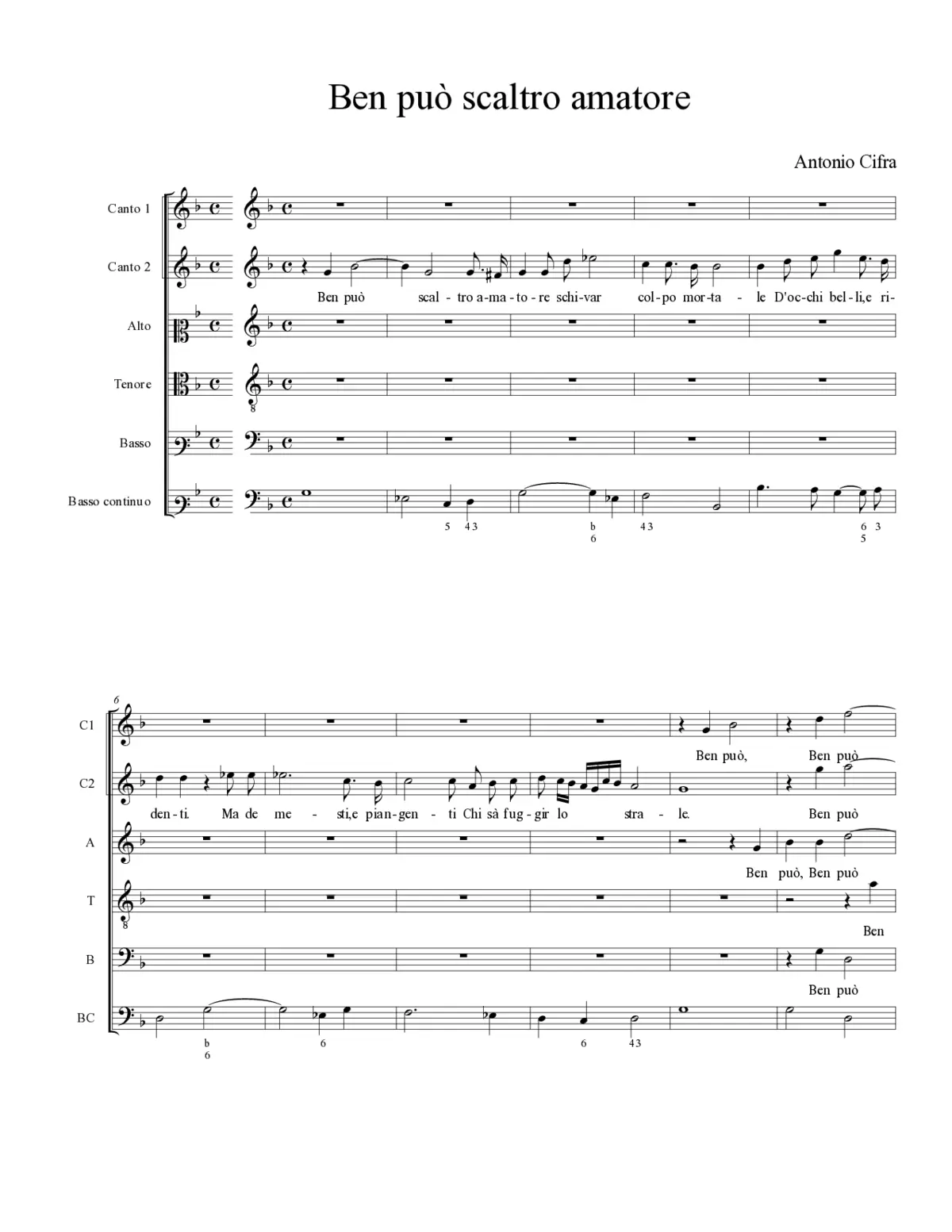 Ben può scaltro amatore - Page 1