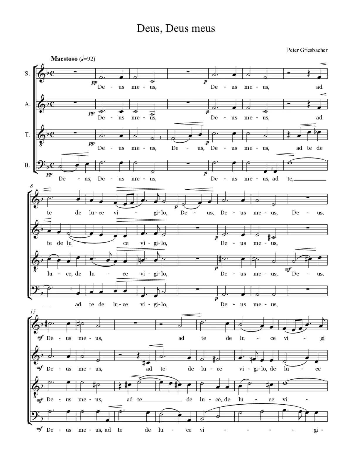 Deus, Deus meus - Page 1