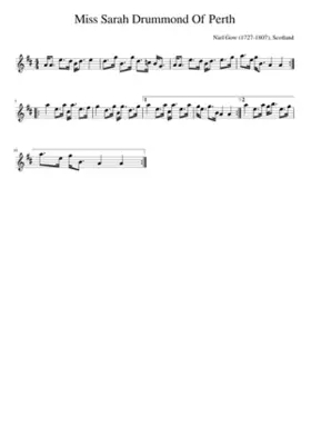 Miss Sarah Drummond Of Perth