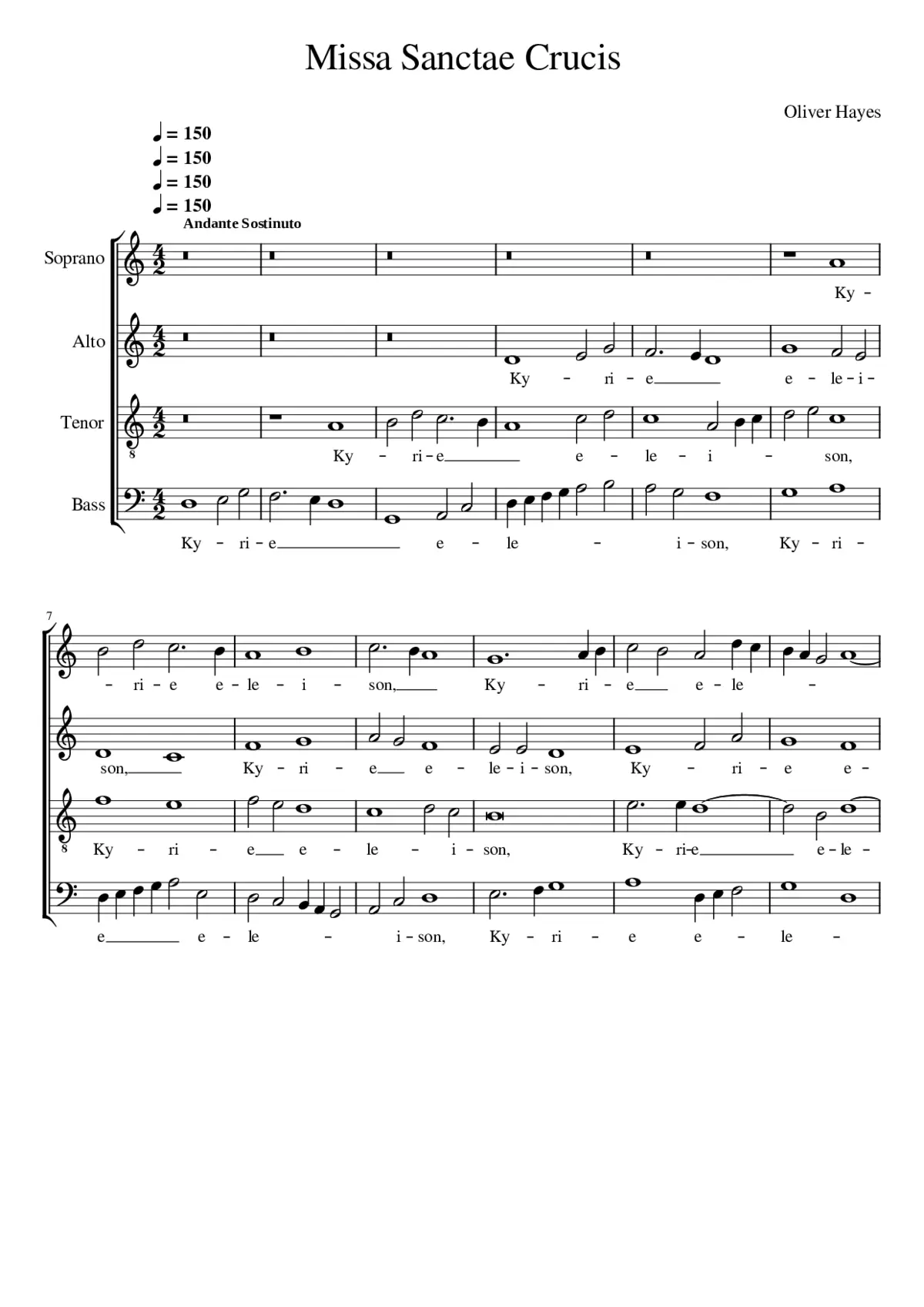 Missa Sanctae Crucis - Page 1