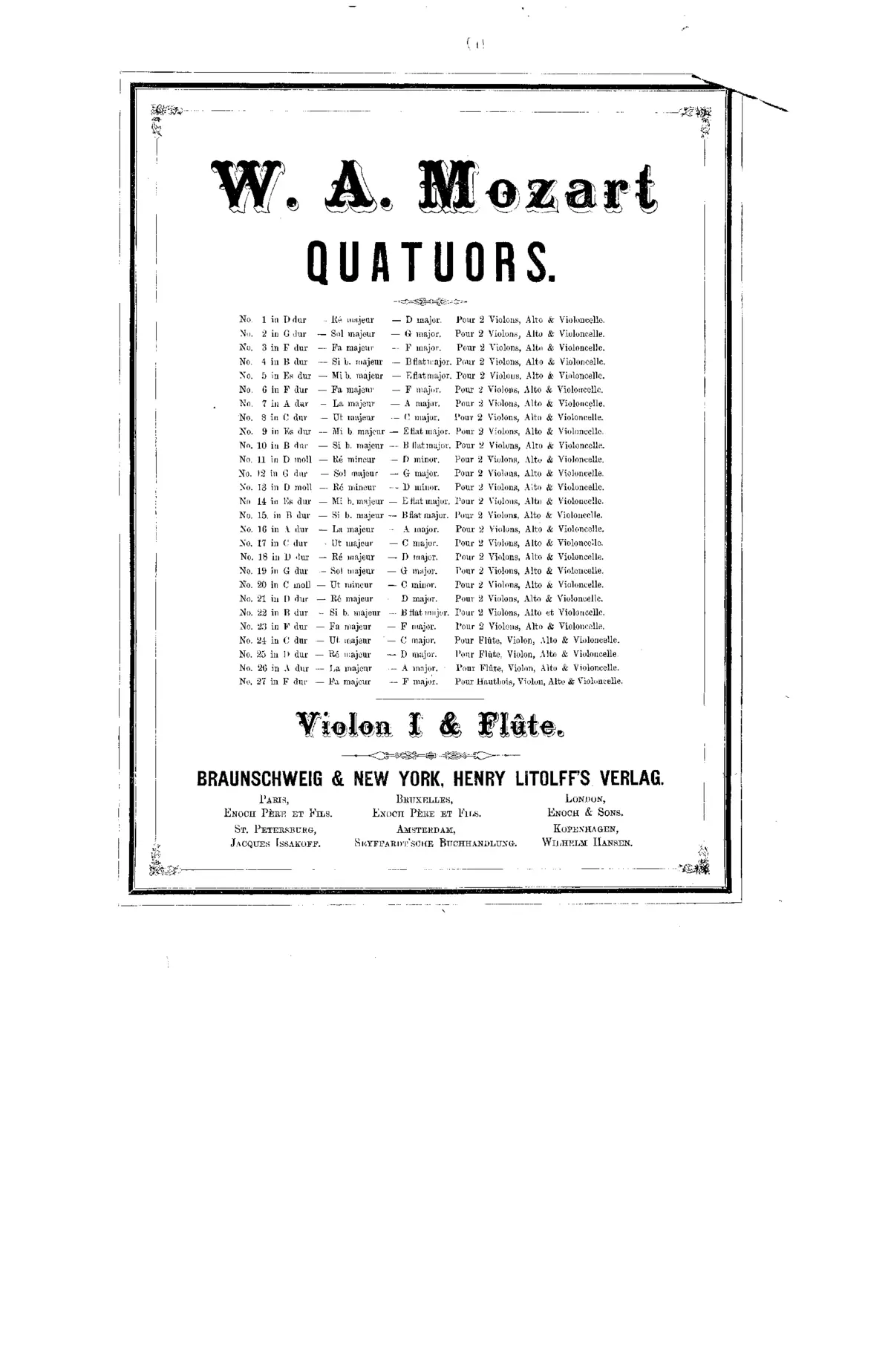 27 Quartets - Page 1