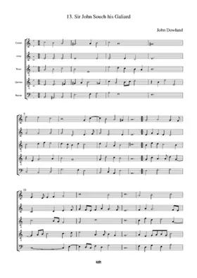 Sir John Souch his Galliard