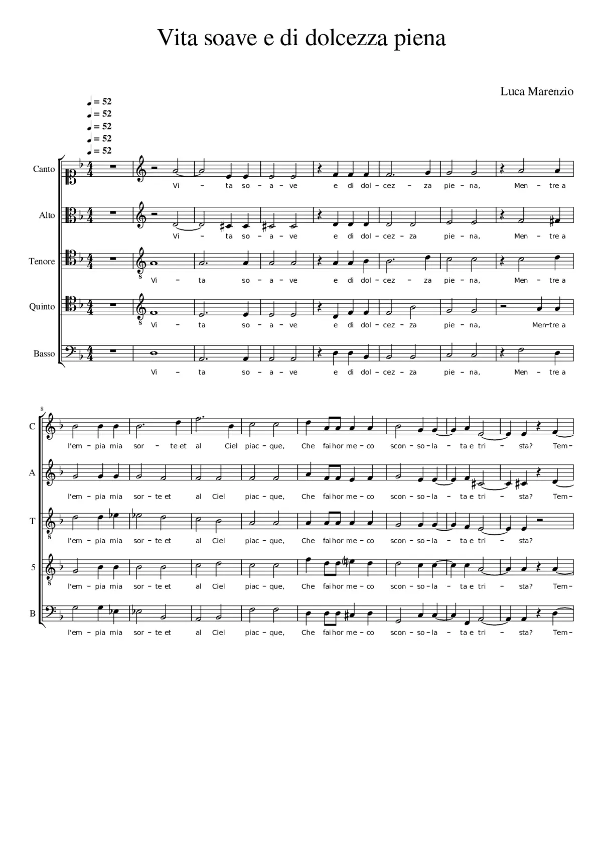 Vita soave e di dolcezza piena - Page 1