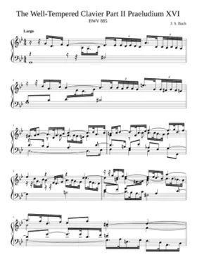 Prelude and Fugue in G minor BWV 885