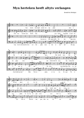 Myn herteken heeft altyts verlanghen