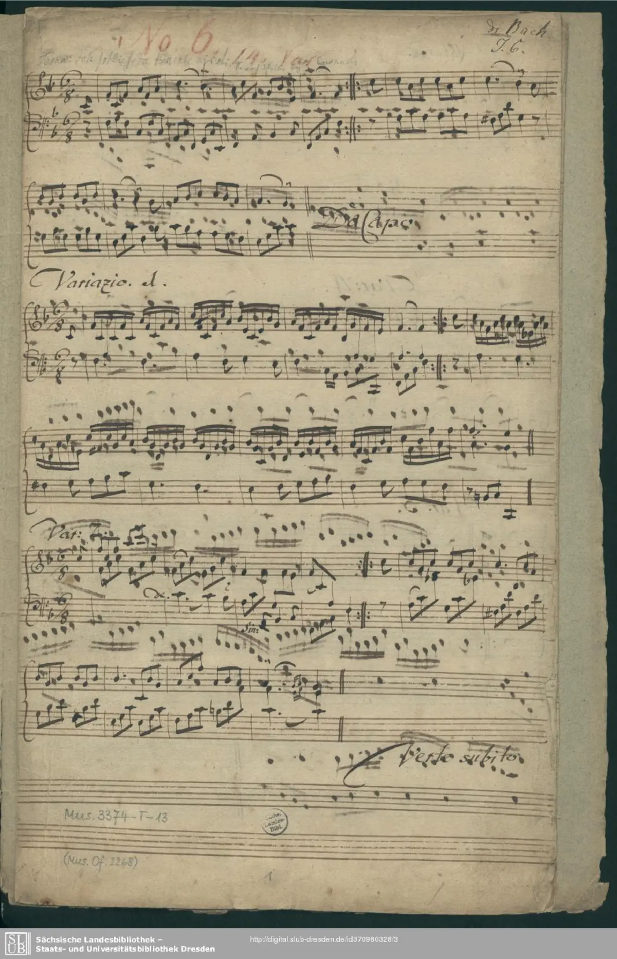 20 Variations on 'Ich schlief, da träumte mir' - Page 1