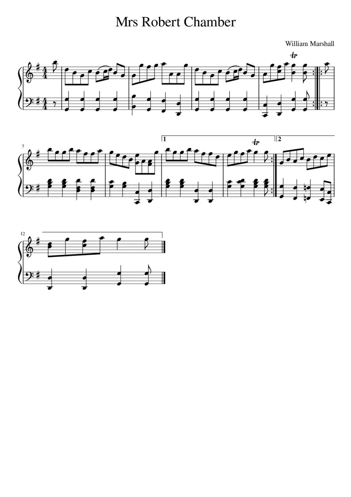 Mrs Robert Chamber - Page 1