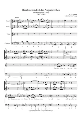 Herzbrechend ist das Augenbrechen, TWV 1:782a
