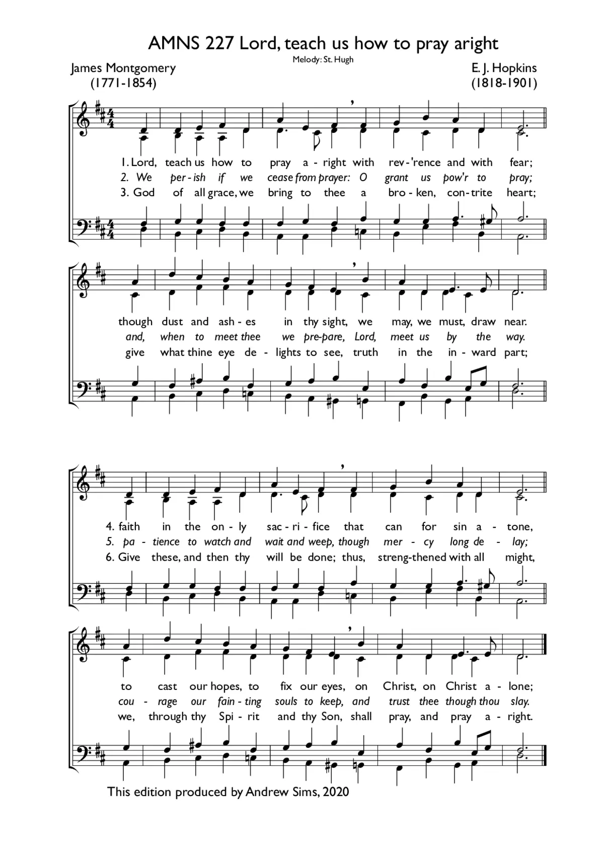 Lord, teach us how to pray aright - Page 1