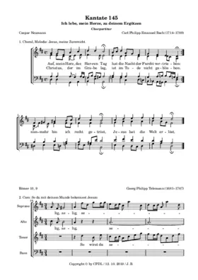 Ich lebe, mein Herze, zu deinem Ergötzen, BWV 145