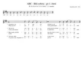 ABC - Bílá sobota - po 1. čtení