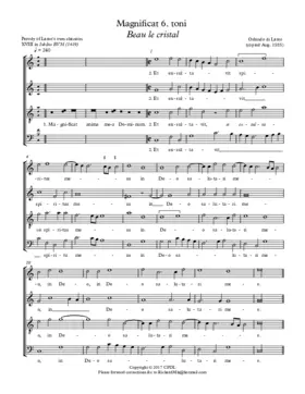 Magnificat Beau le cristal