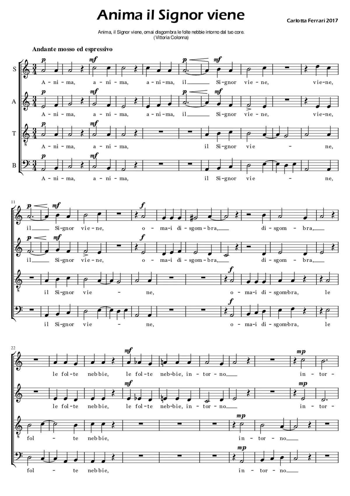 Anima il Signor viene - Page 1