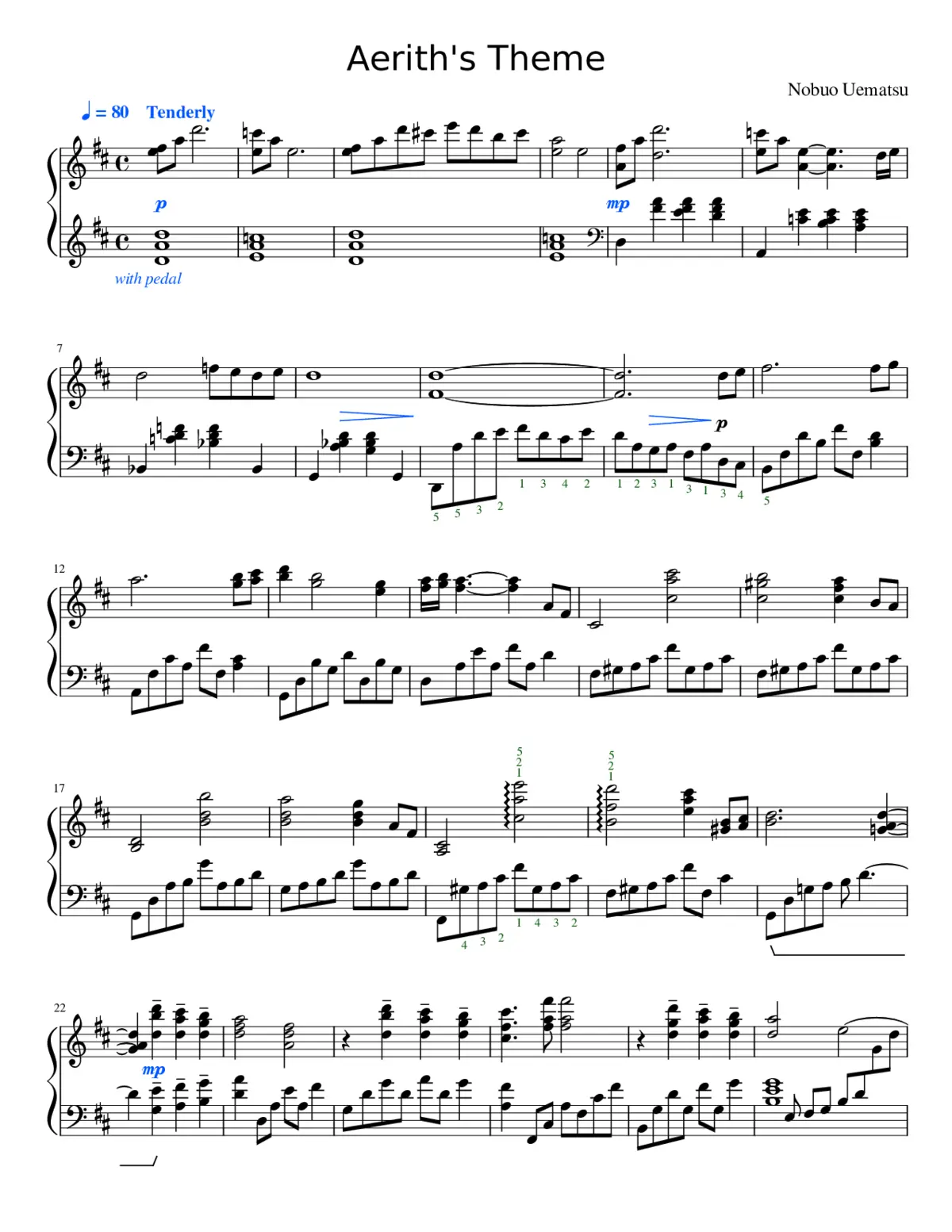 Aerith's Theme - Page 1