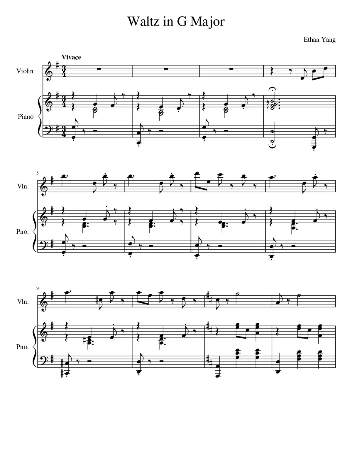 Waltz in G Major - Page 1