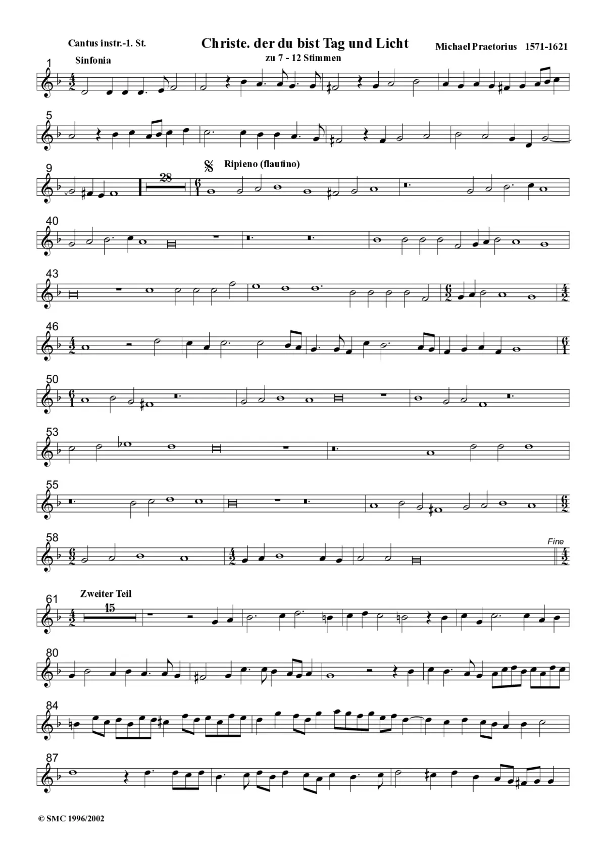 Christe der du bist Tag und Licht a 7 - Page 1