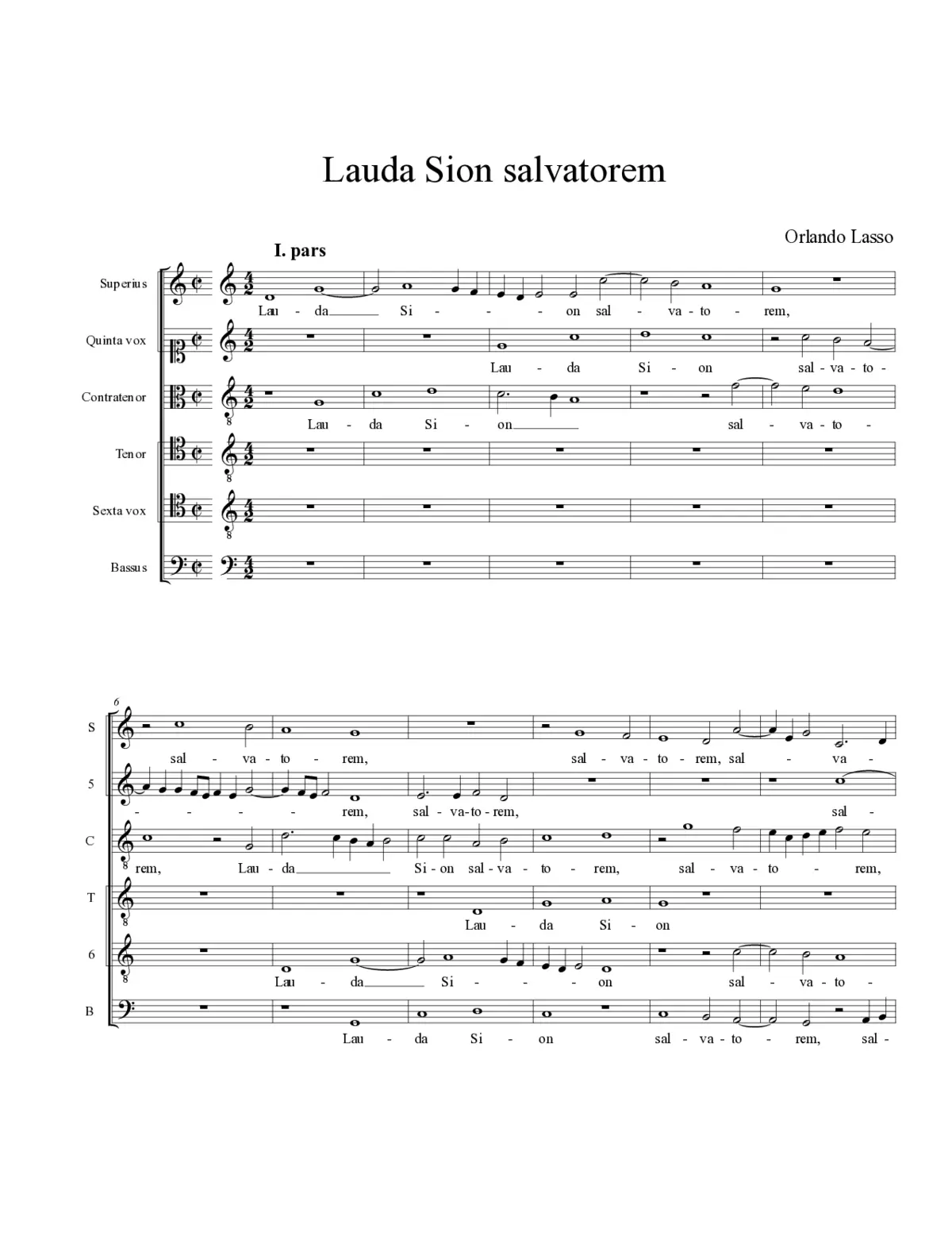 Lauda Sion salvatorem - Page 1