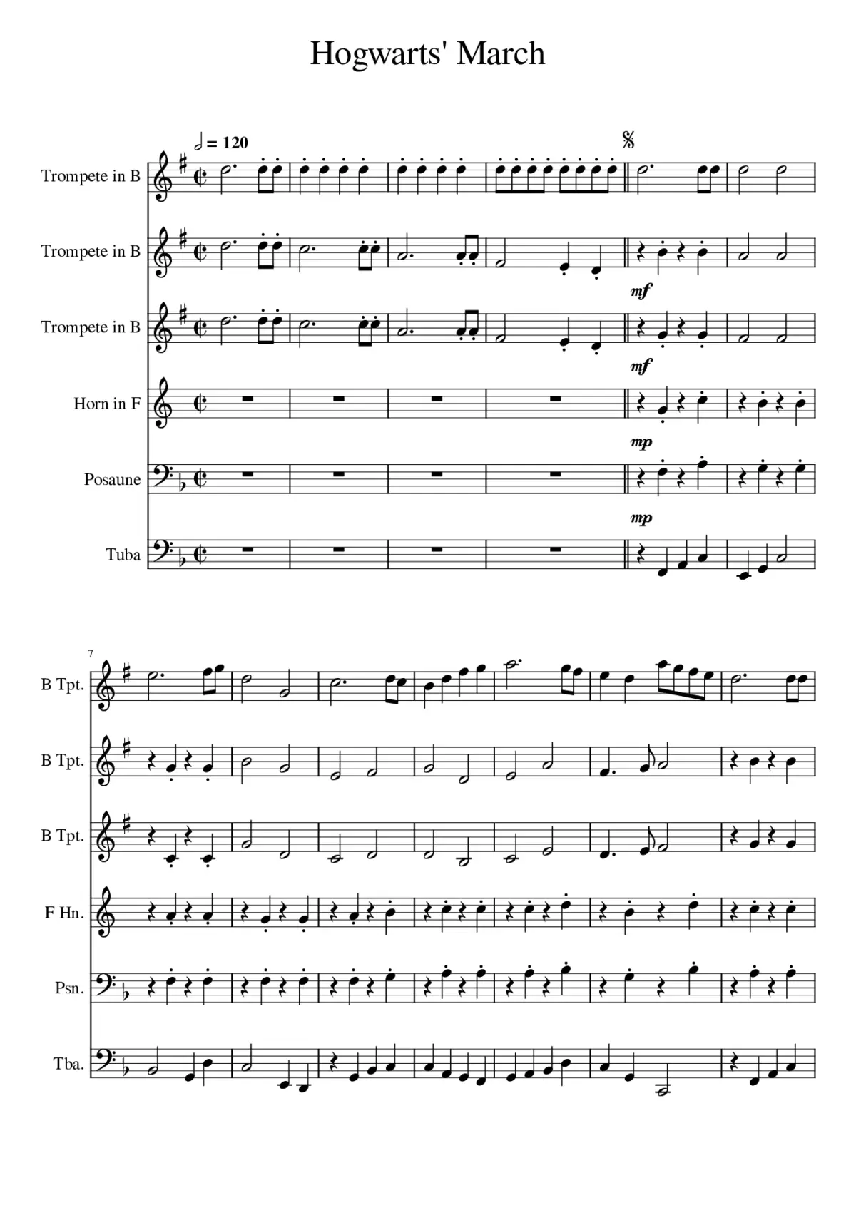 Hogwarts' March - Page 1