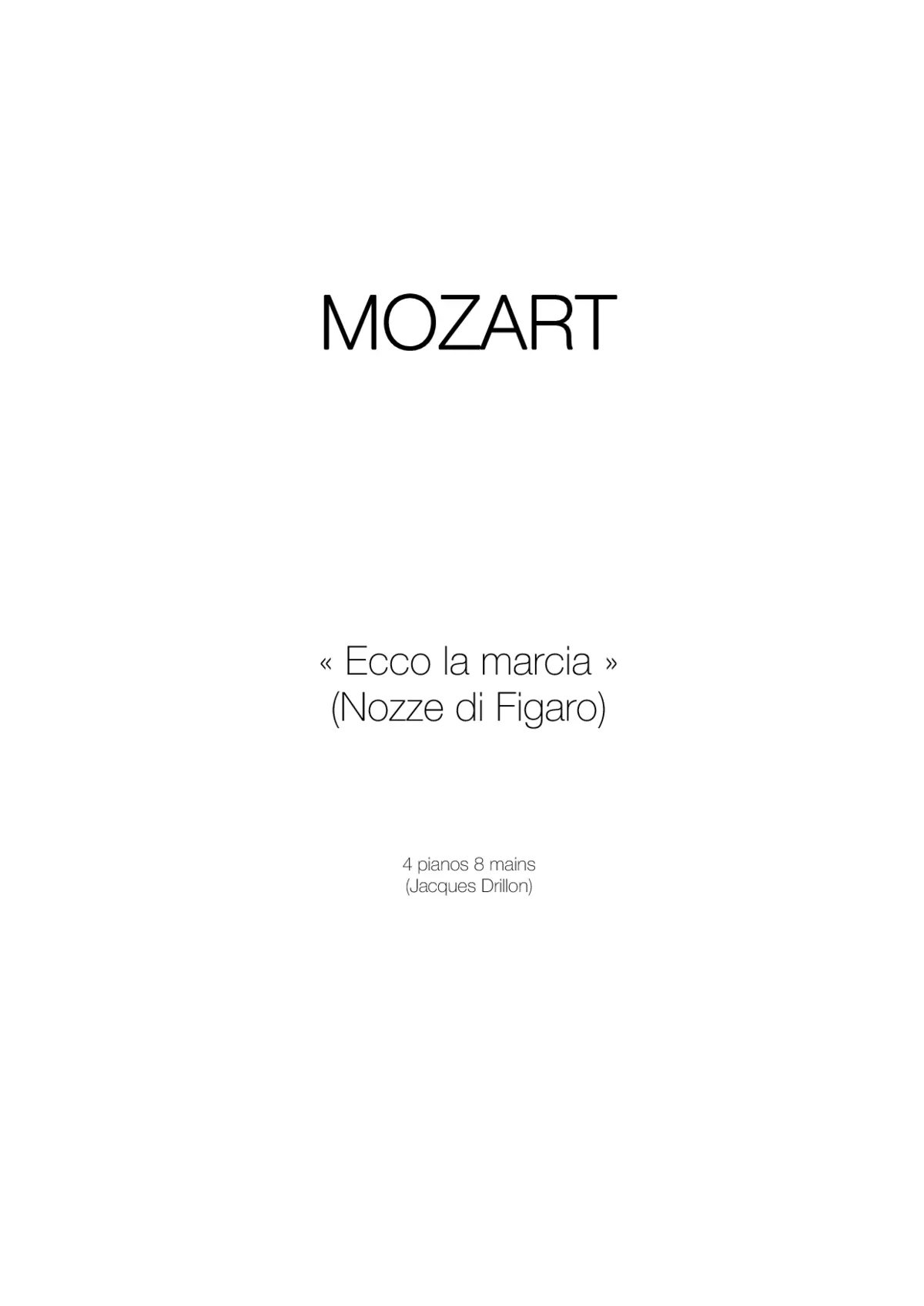 Le nozze di Figaro - Page 1