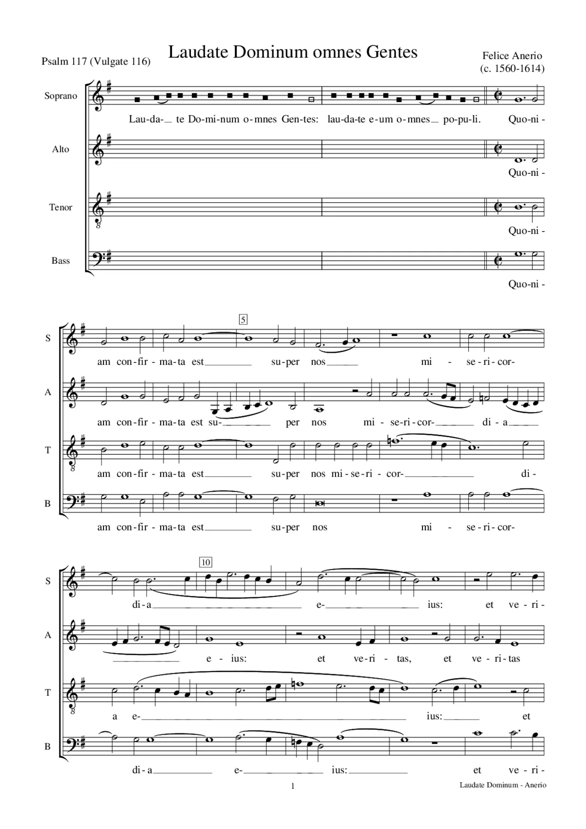 Laudate Dominum omnes gentes - Page 1