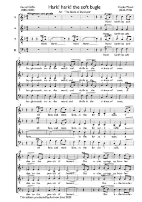 Hark! hark! the soft bugle