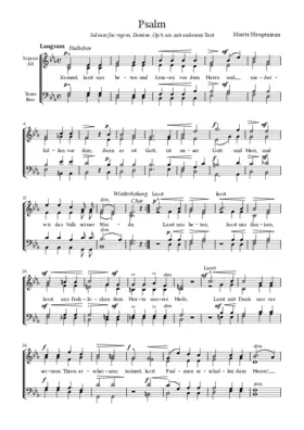 Psalm: Kommt lasst uns beten