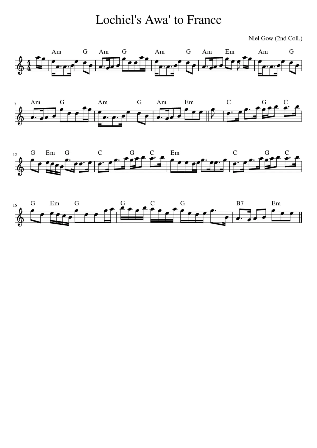 Lochiel's Awa' to France - Page 1