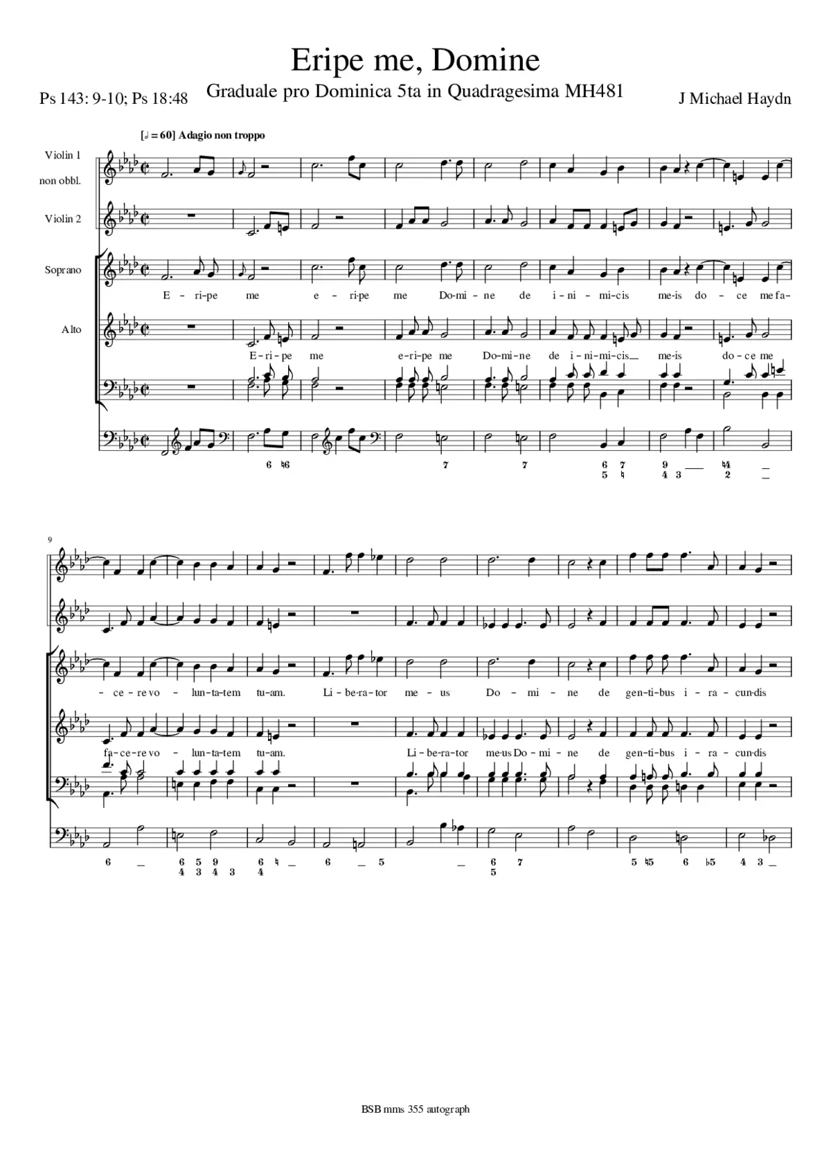 Eripe me, Domine, MH 481 - Page 1