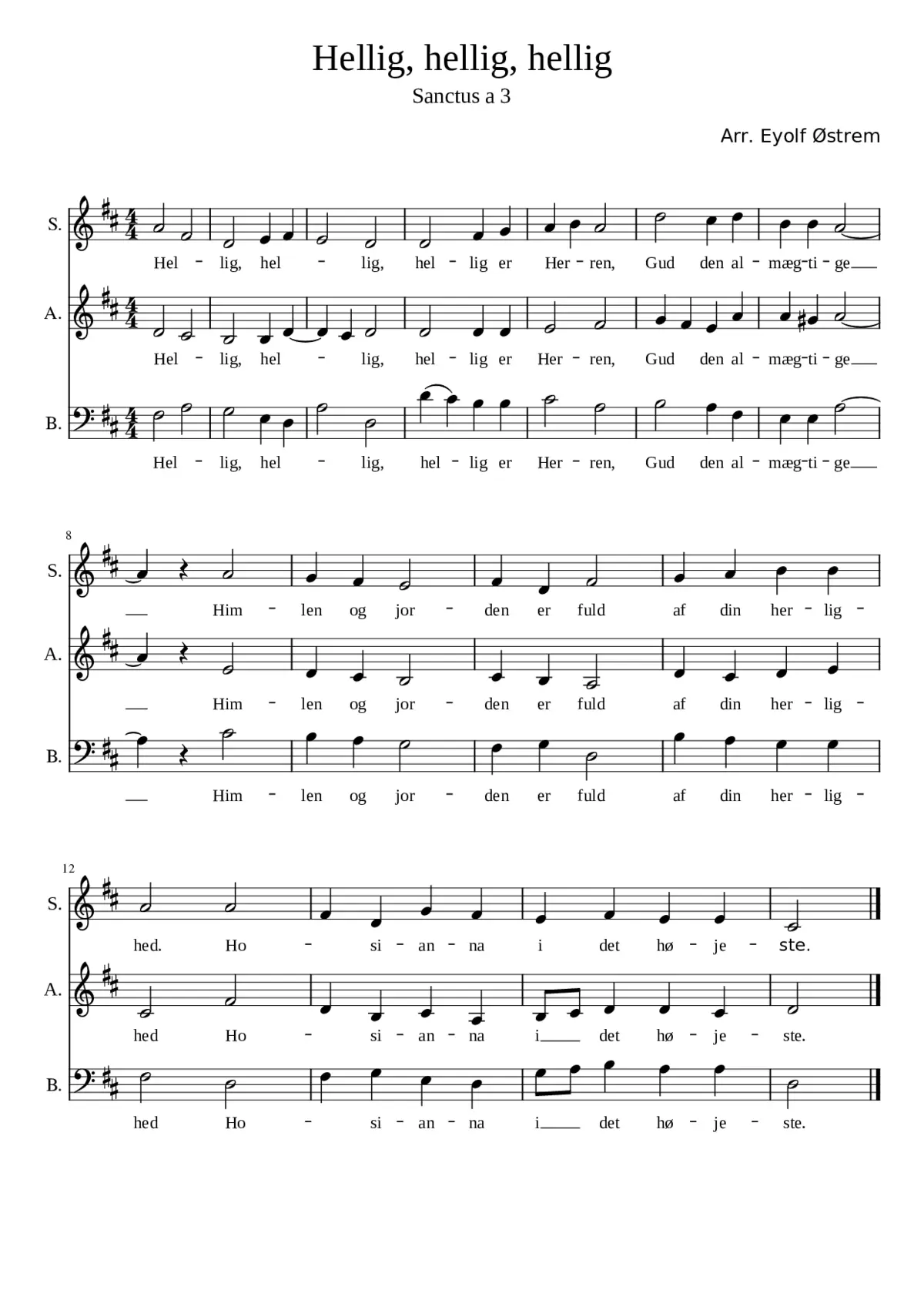 Hellig Hellig Hellig - Eyolf Østrem - Page 1