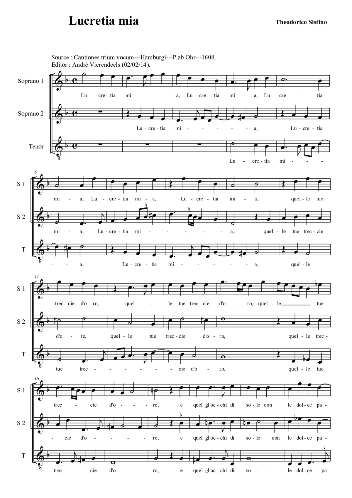 Lucretia mia - Page 1