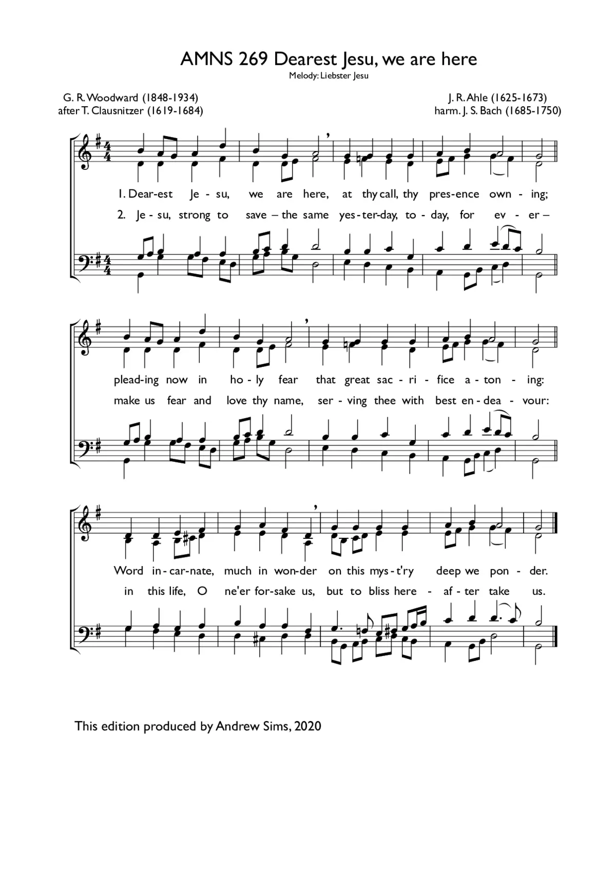 Dearest Jesu, we are here - Page 1