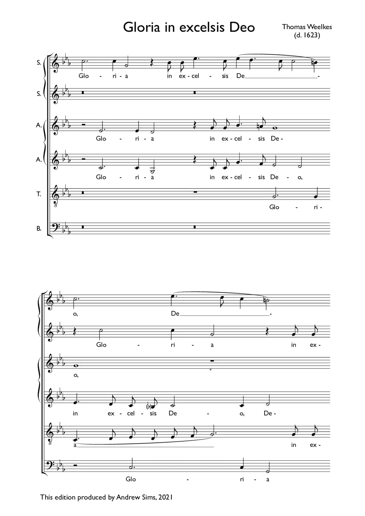 Gloria in excelsis Deo - Page 1