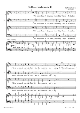 Te Deum laudamus in D