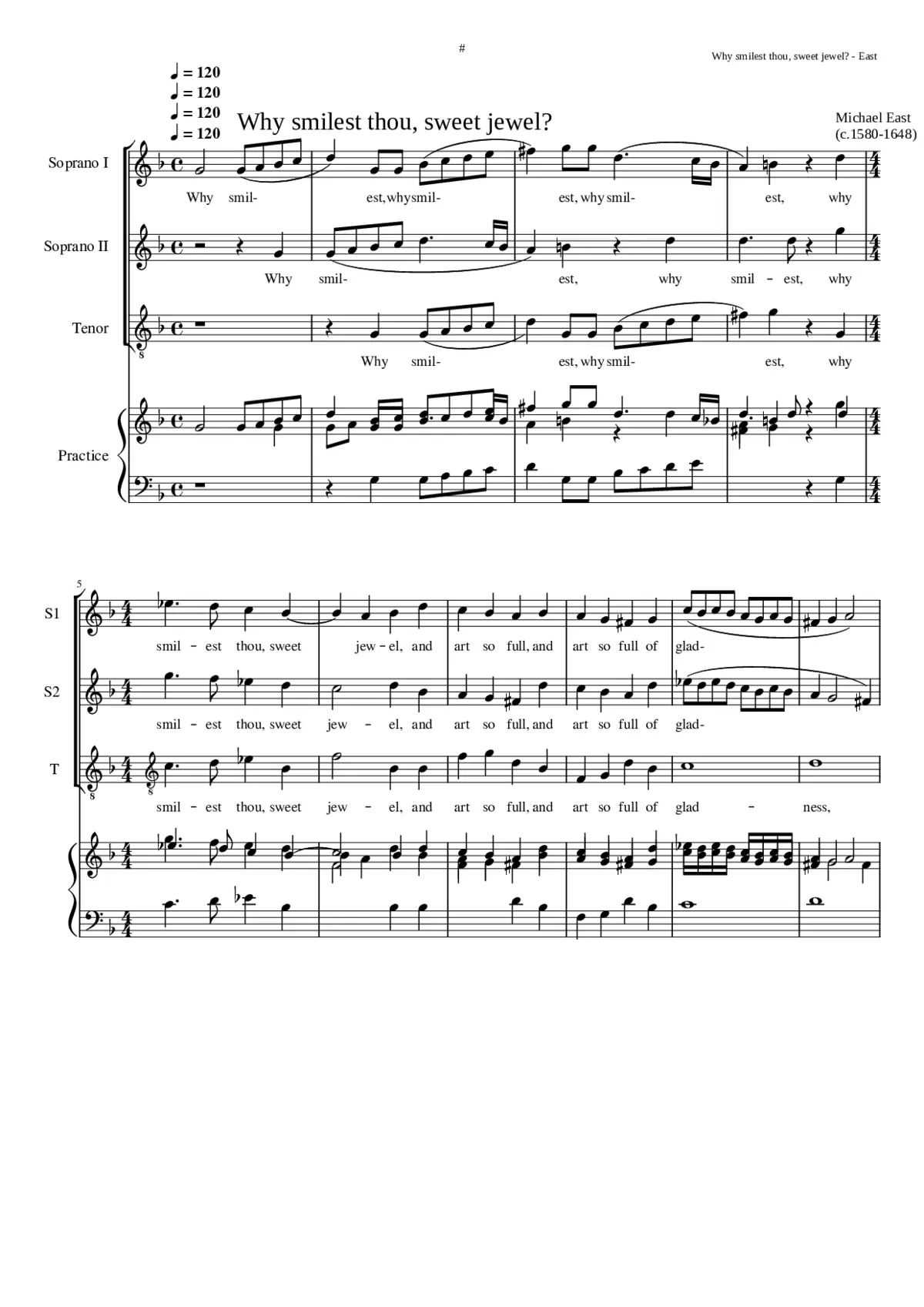 Why smilest thou sweet jewel? - Page 1