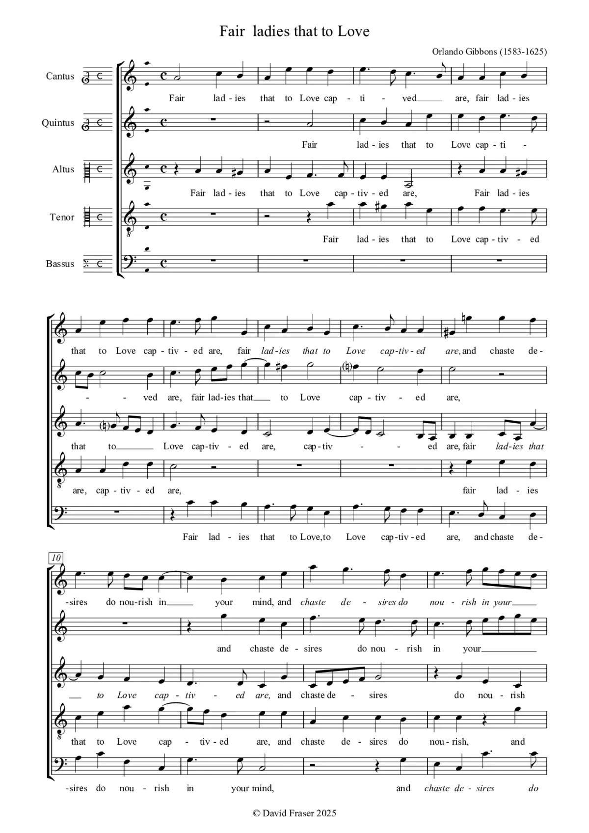 Fair ladies that to Love captived are - Page 1