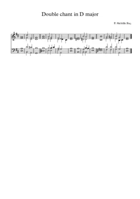Double Chant in D Major