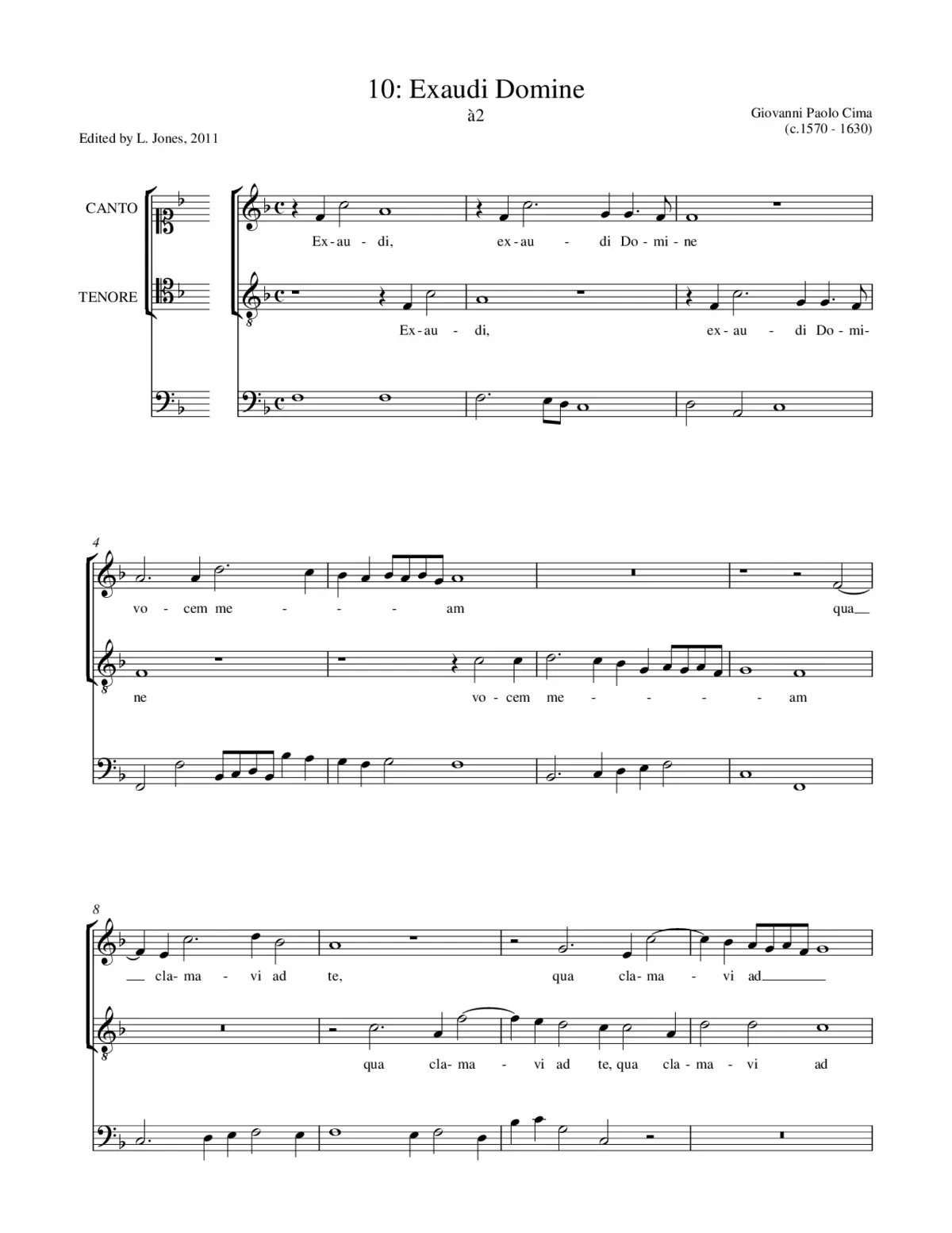 Exaudi Domine vocem meam - Page 1
