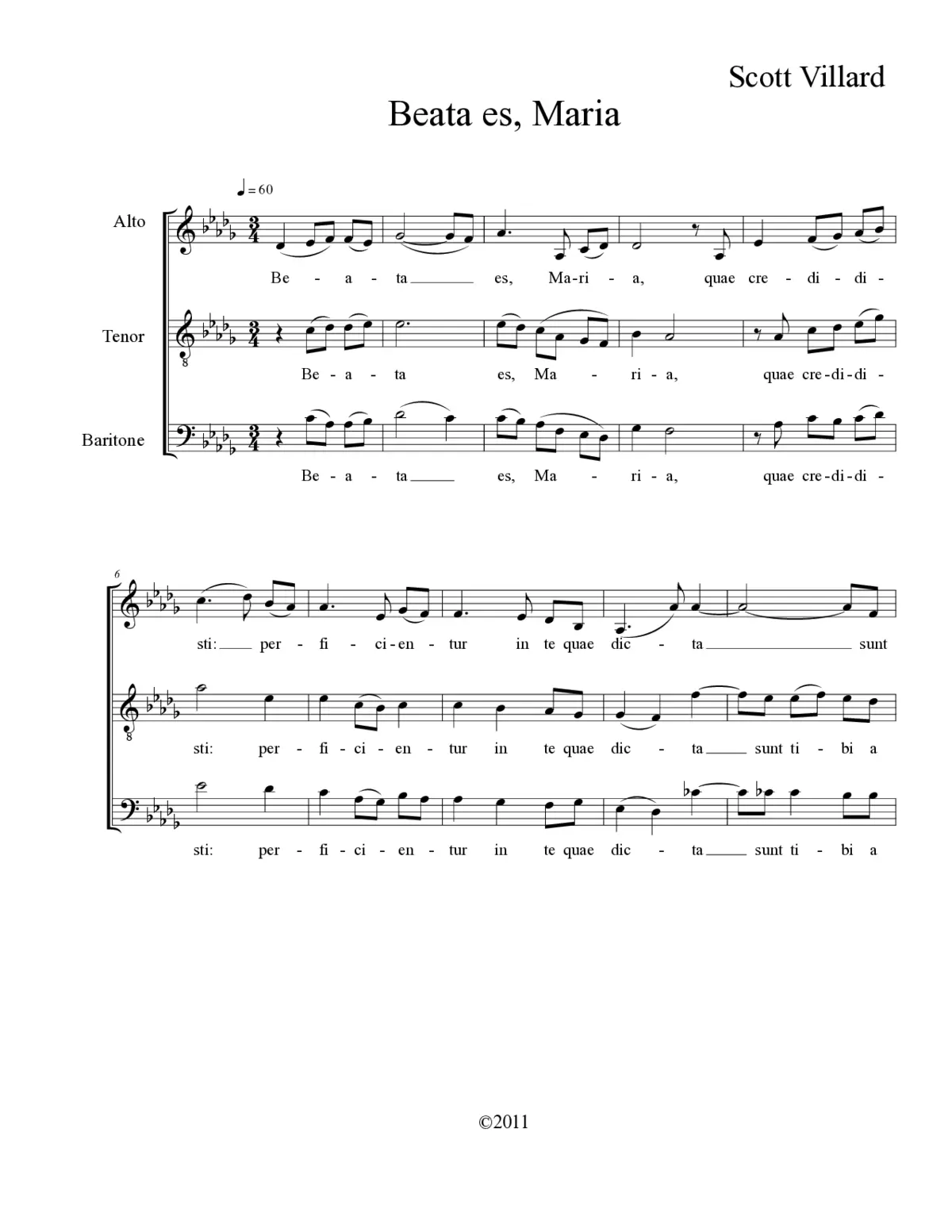 Beata es Maria - Page 1