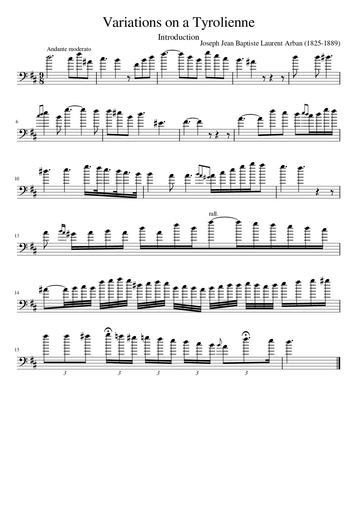 Variations on a Tyrolienne - Page 1