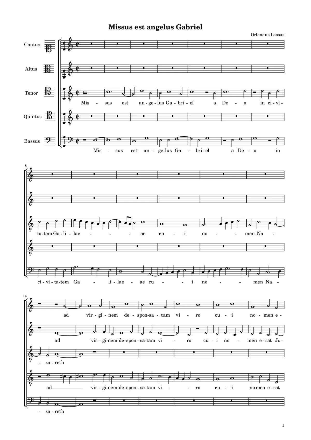 Missus est angelus Gabriel - Page 1