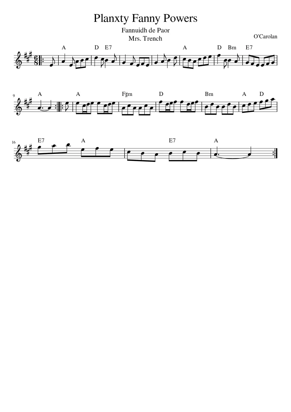 Planxty Fanny Powers - Page 1