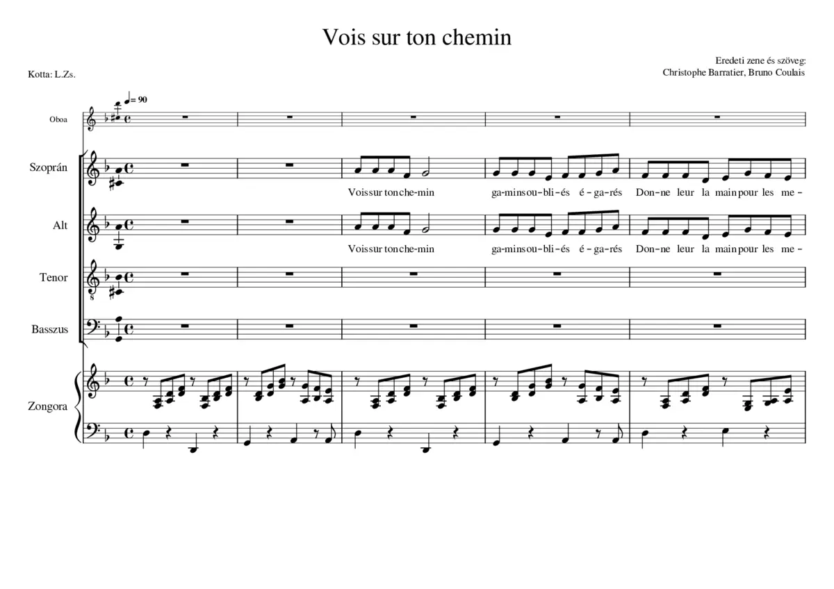 Vois sur ton chemin - Page 1