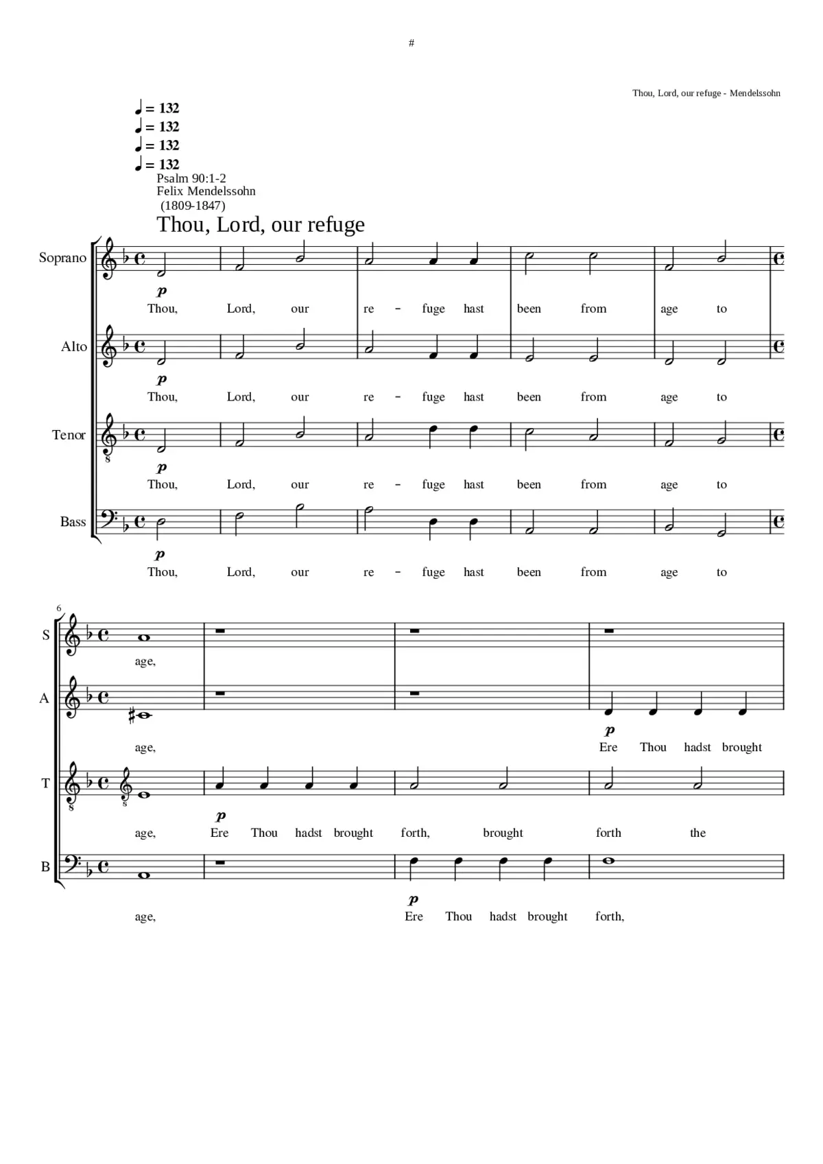 Am Neujahrstage MWV B 44 (Op. 79 No. 2) - Page 1