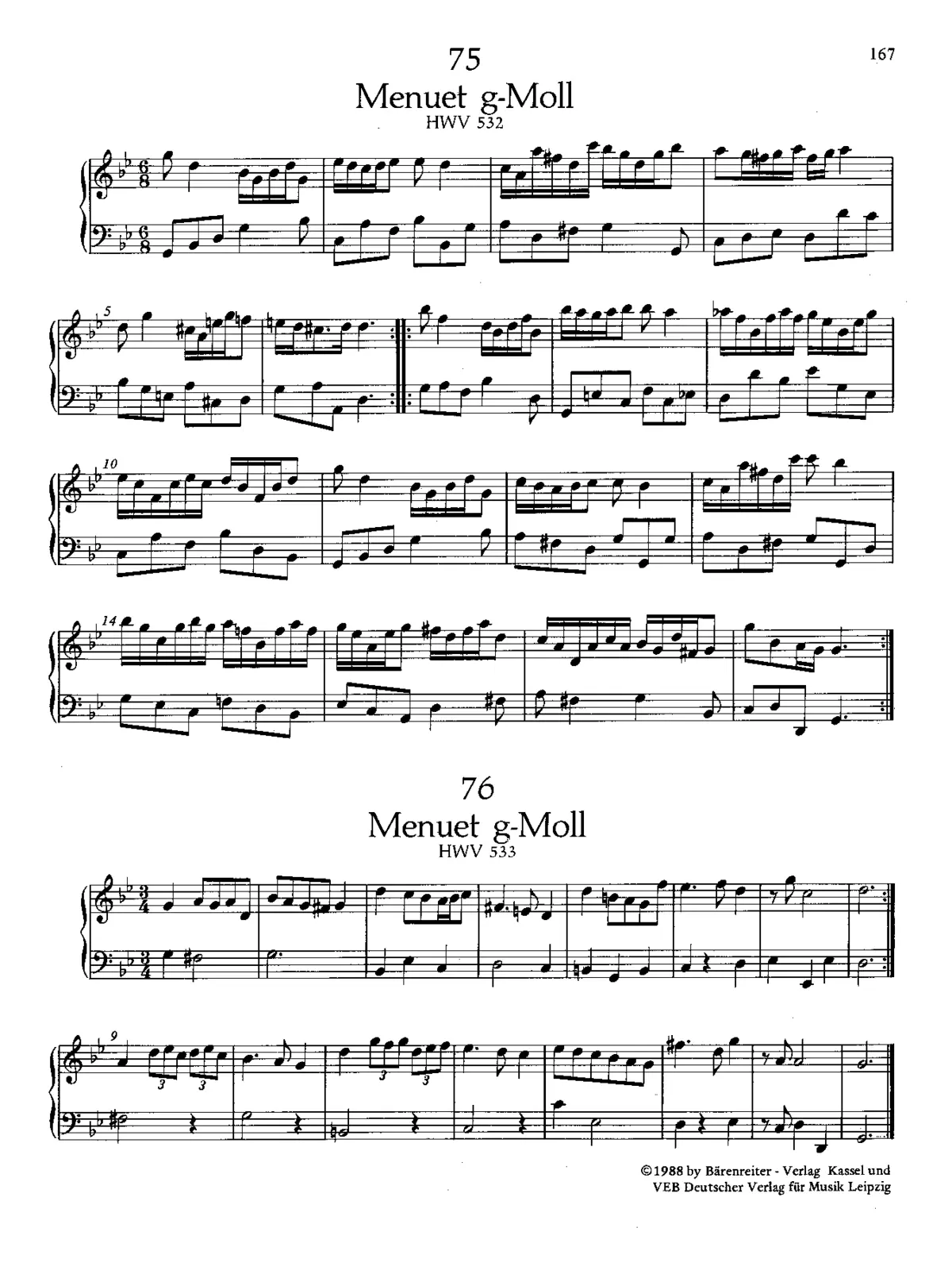 Minuet in G minor - Page 1