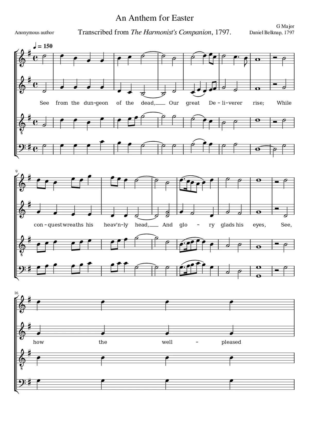 An Anthem for Easter - Page 1