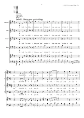 Behold I bring you good tidings