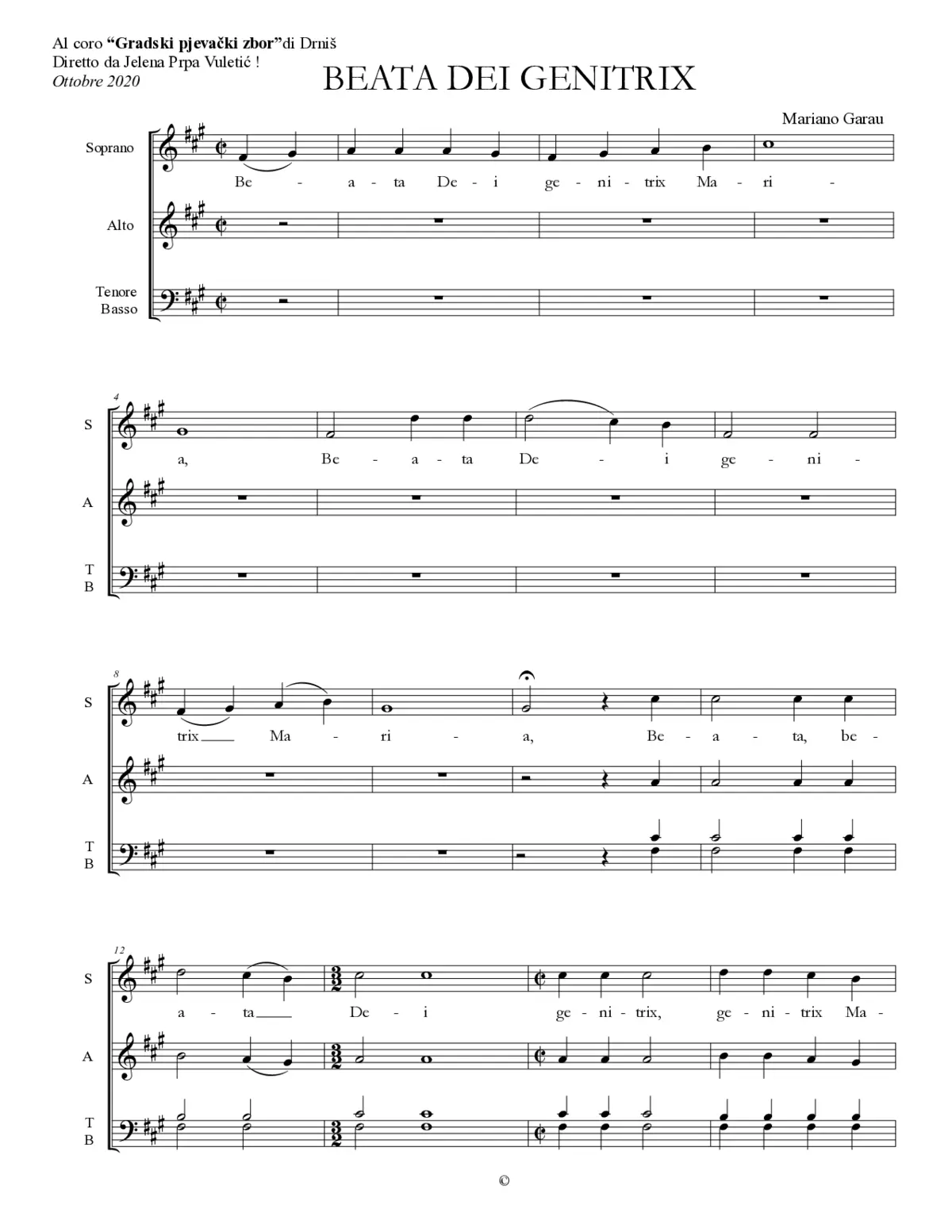 Beata Dei genitrix - Page 1