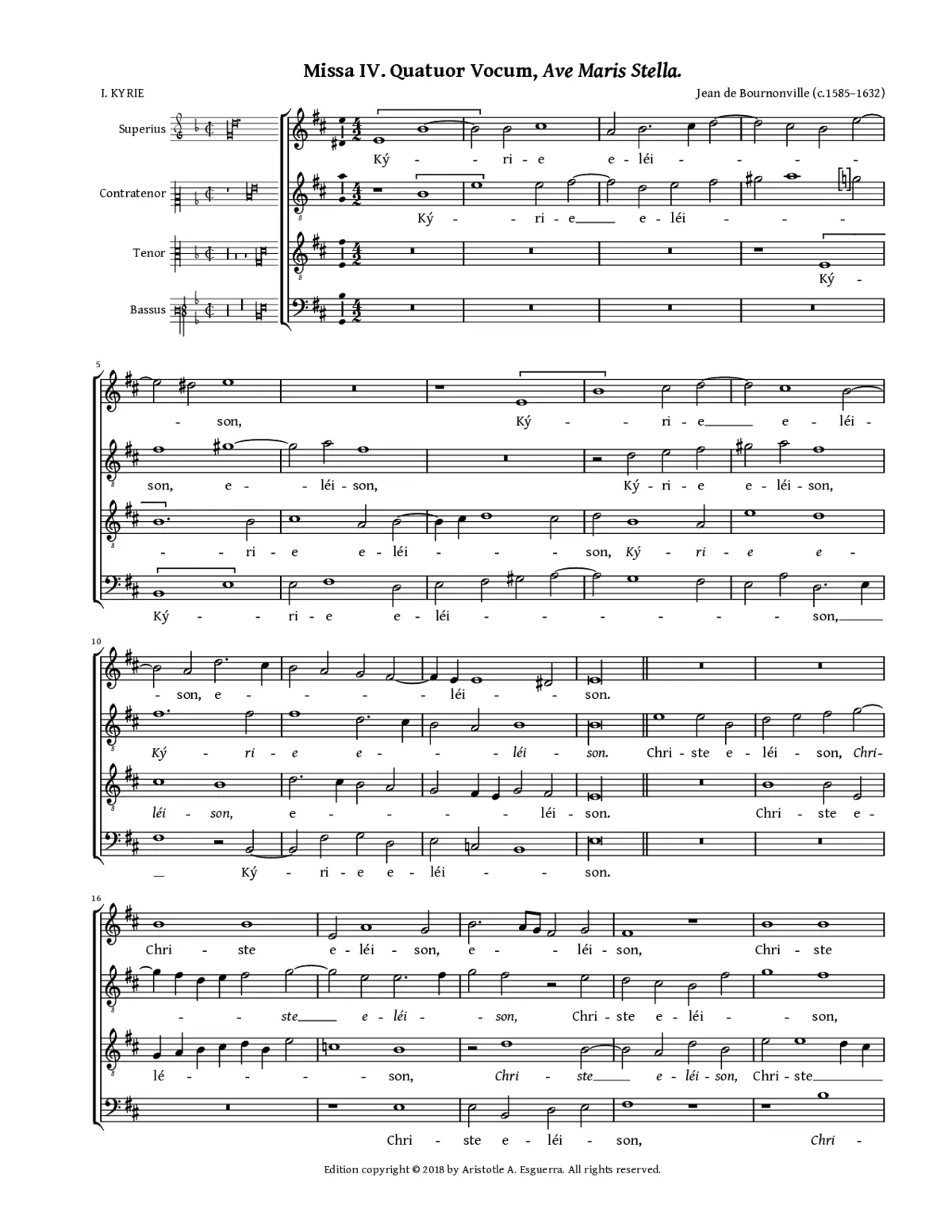 Missa Ave maris stella - Page 1